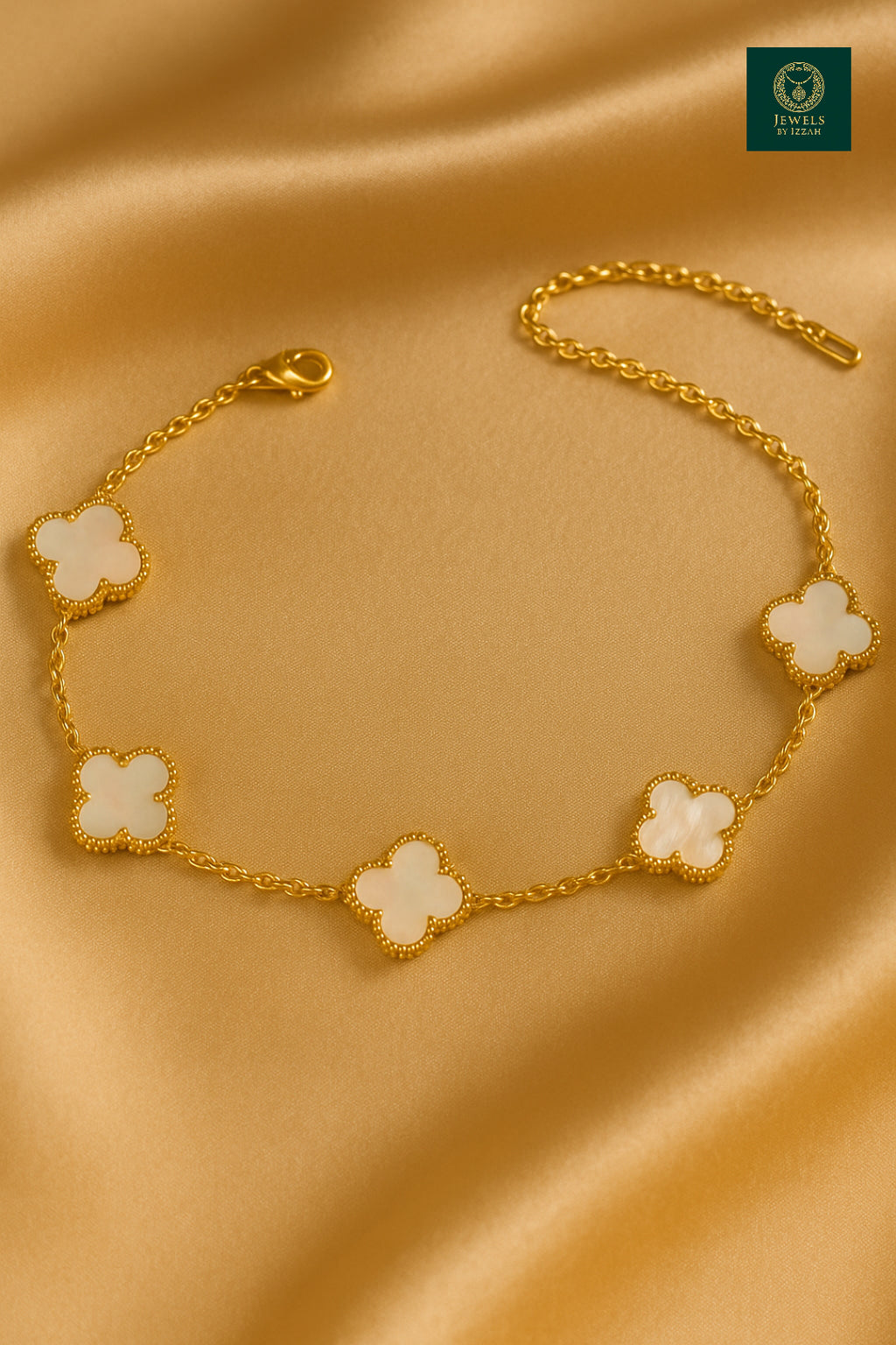 WHITE CLOVER BRACELET