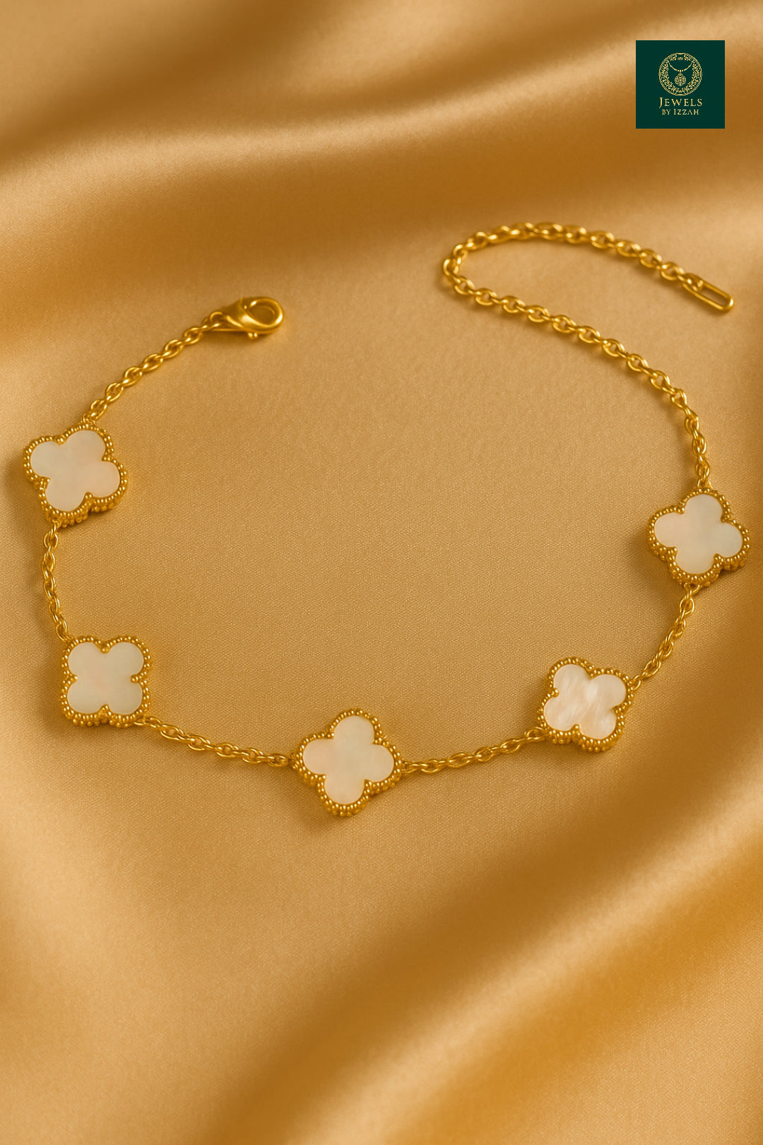 WHITE CLOVER BRACELET