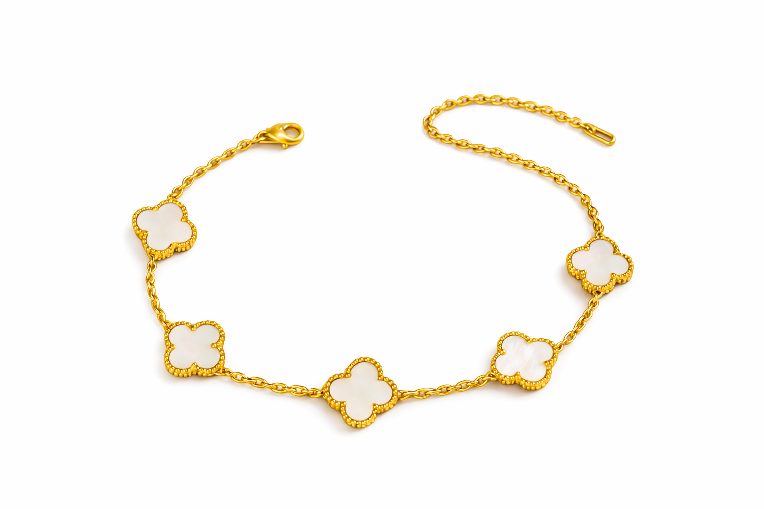 WHITE CLOVER BRACELET