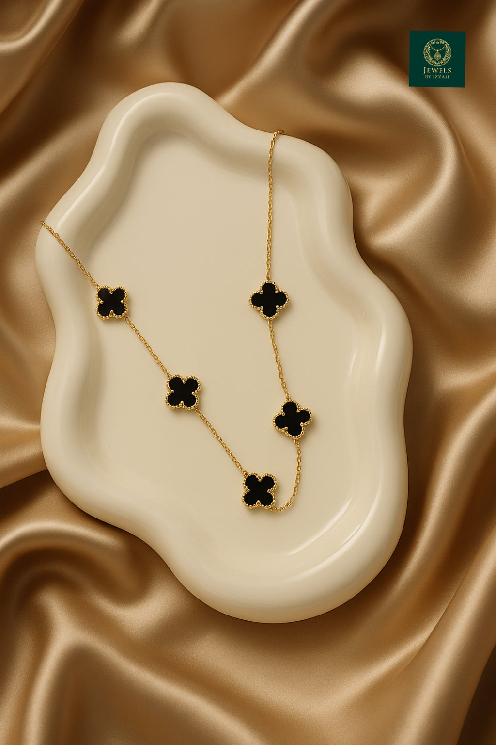 BLACK CLOVER NECKLACE