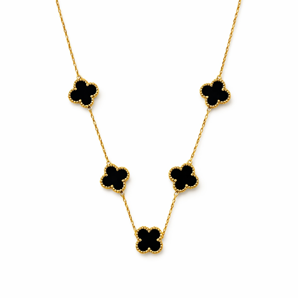 BLACK CLOVER NECKLACE