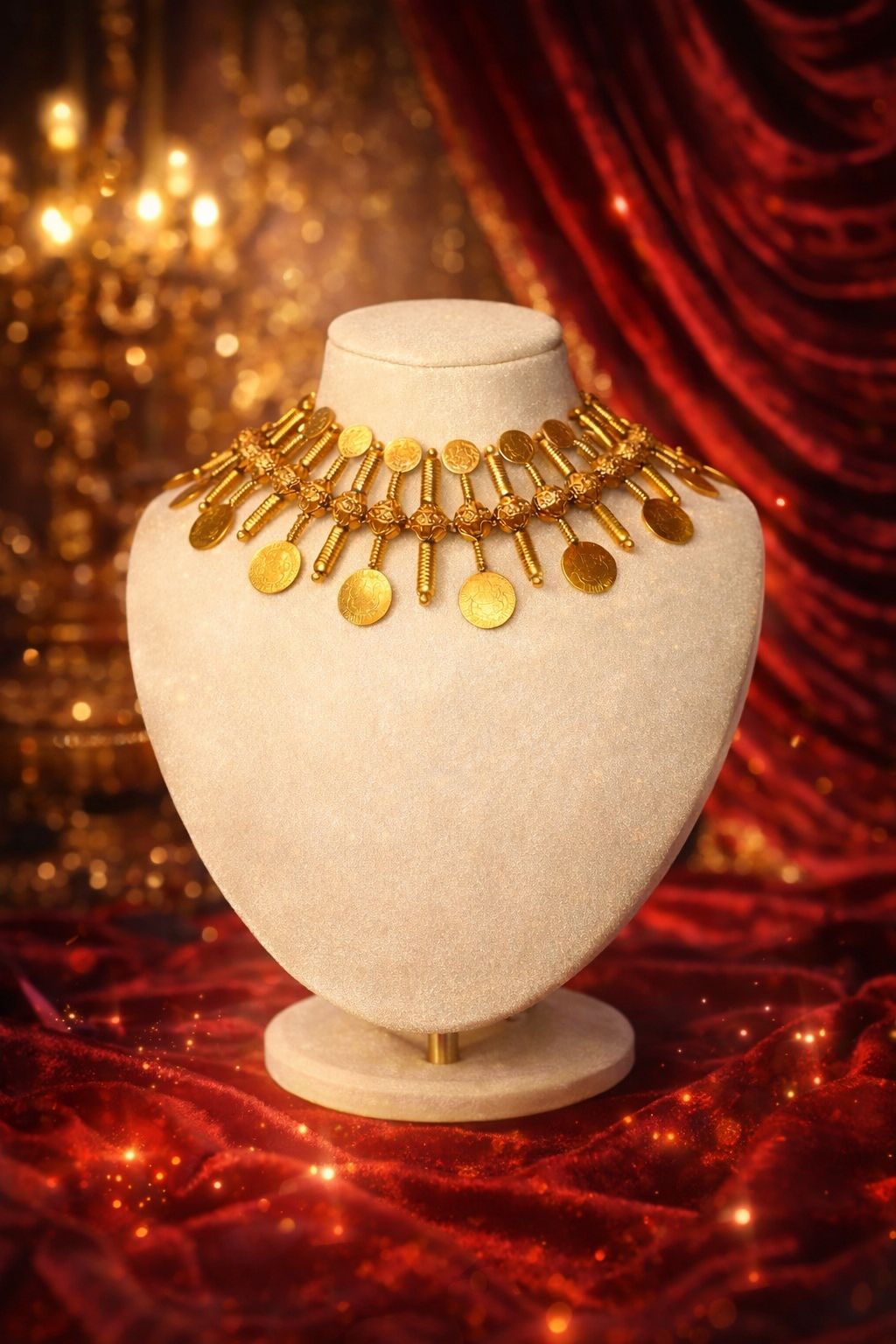 GOLD-PLATED COIN NECKLACE