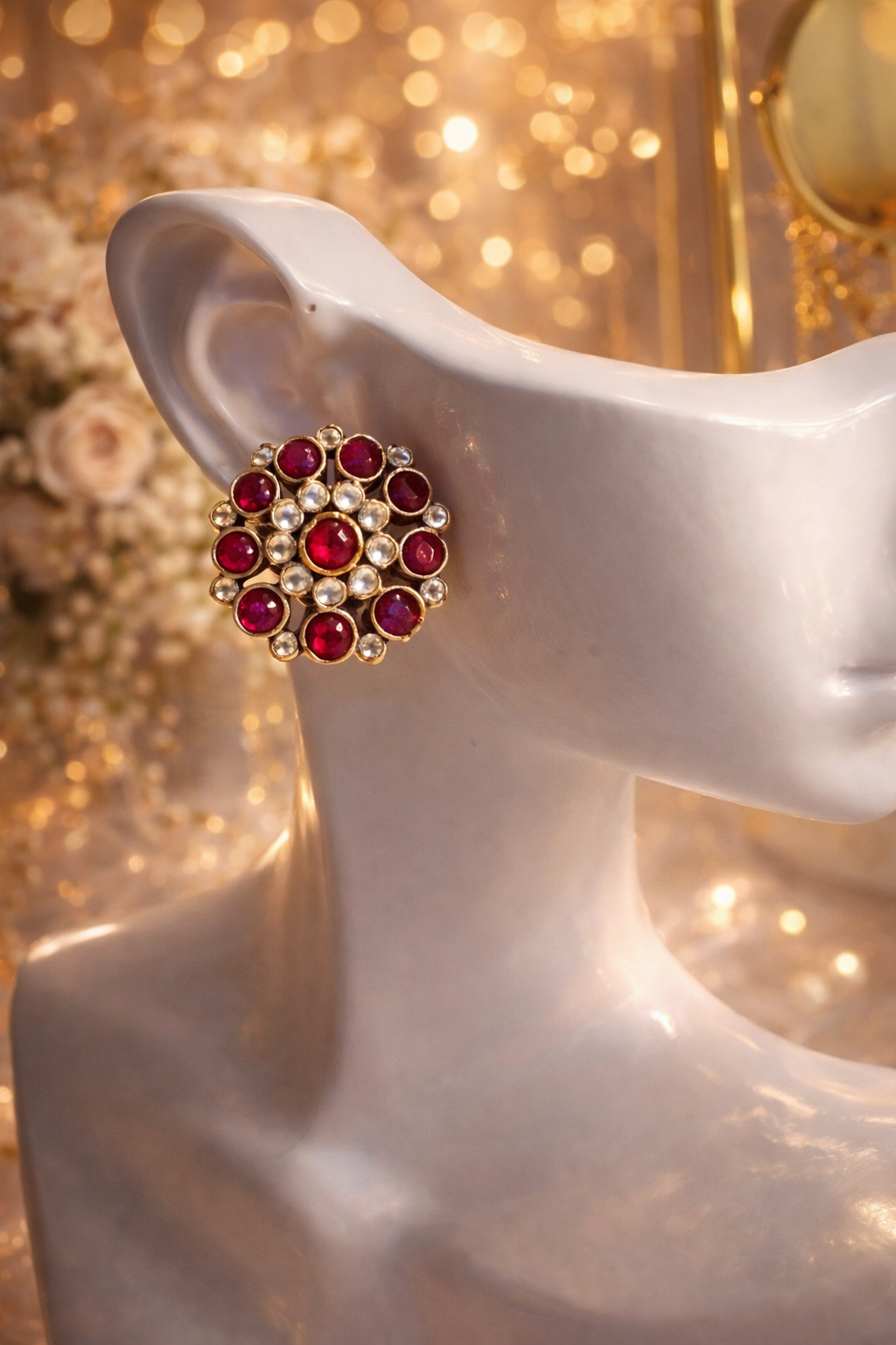SIMPLE CHOKER SET WITH EARRINGS