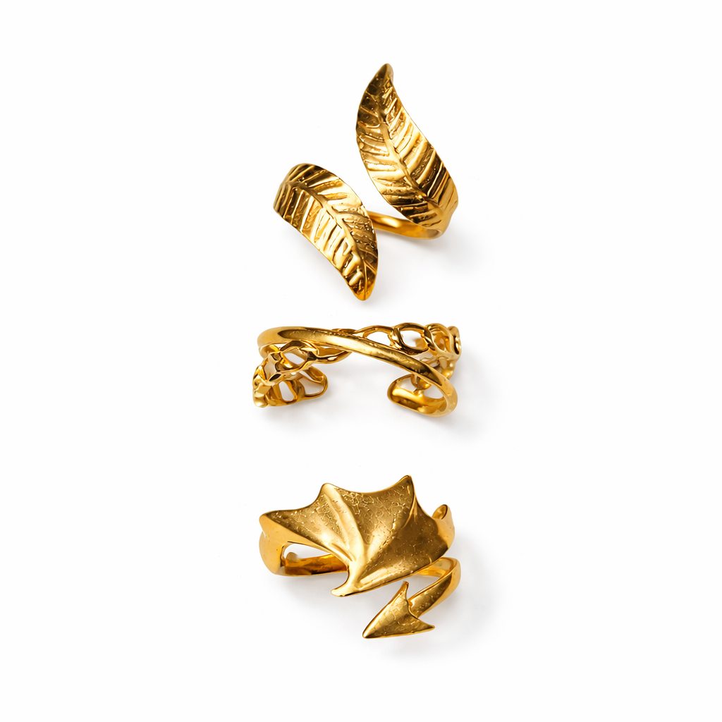 3 Pc STAINLESS STEEL RINGS SET